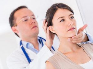 Cervical tumor diagnosis by neurologist