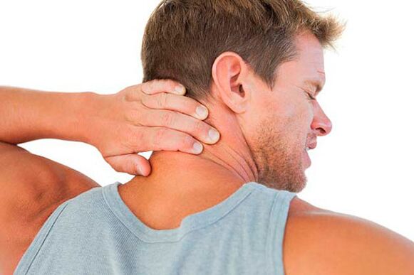 Neck pain due to osteochondrosis